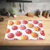 Snoep - Patroon - Rood - Oranje Inductie beschermer vinyl 3mm klein -sfeer5