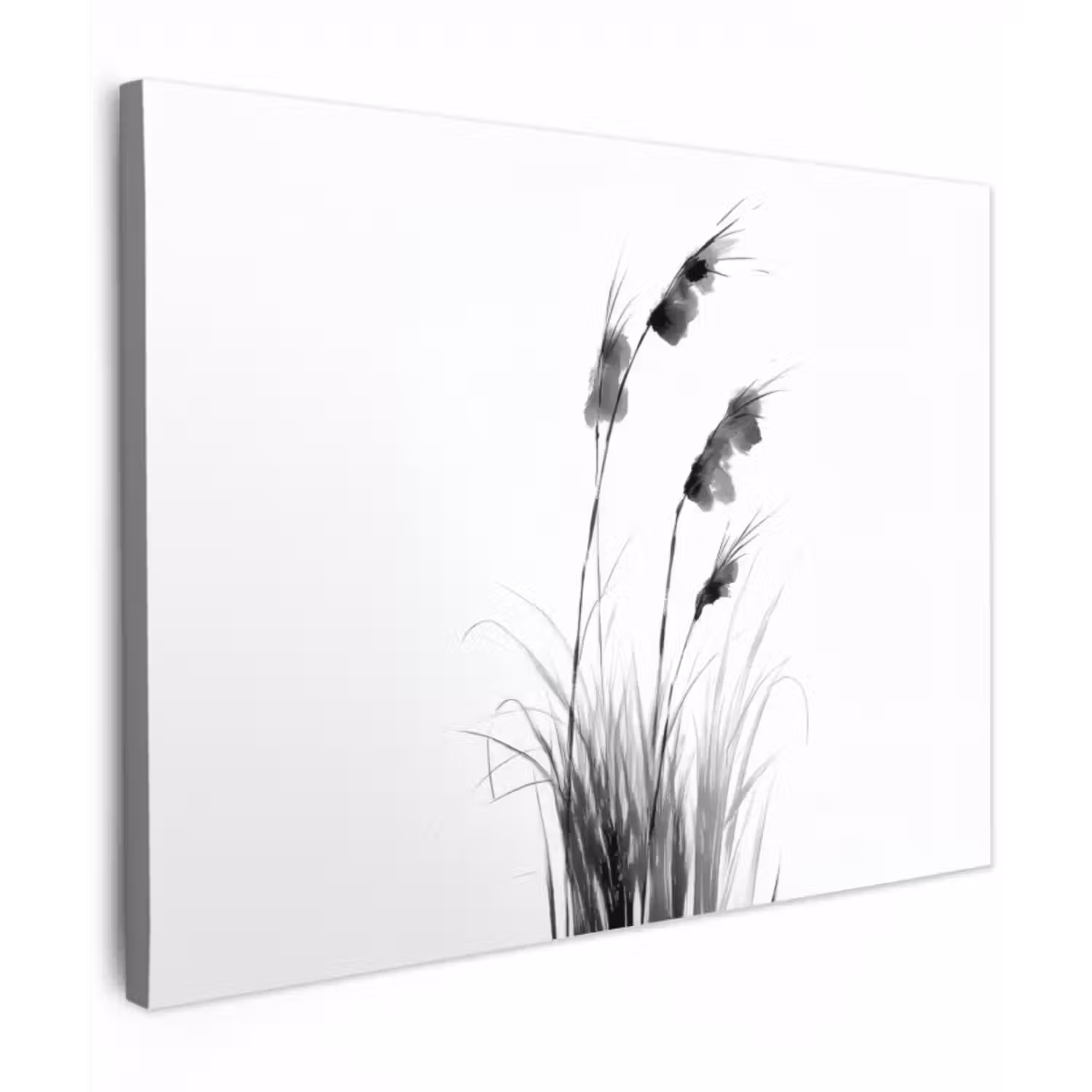 Canvas schilderij - Minimalistisch - Stelen - Wit