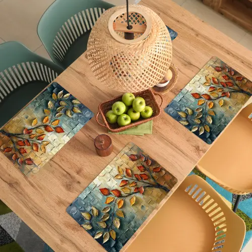 Boom - Abstract - Natuur - Kunst Placemat vinyl groot -zzsfeer5_Kitchenyeah-website