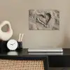 Hartvorm - Getekend - Beige - Zand poster papier klein -sfeer1