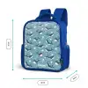 Donkerblauw walvissenpatroon met zeesterren Kinderrugzak - Blauw middel -productfoto_formaten