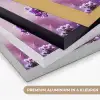 Lavendel - Winter - Bloemen - Paars Textielframe zwart klein -USP_kleurenNL