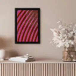 Lijnen - Rood - Beweging fotolijst zwart zonder passe partout klein -sfeer5