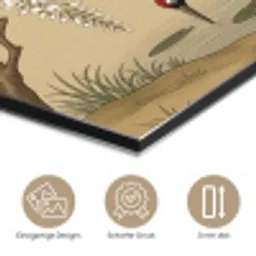Kraanvogels - Water - Beige aluminium wit klein -closeup_DE
