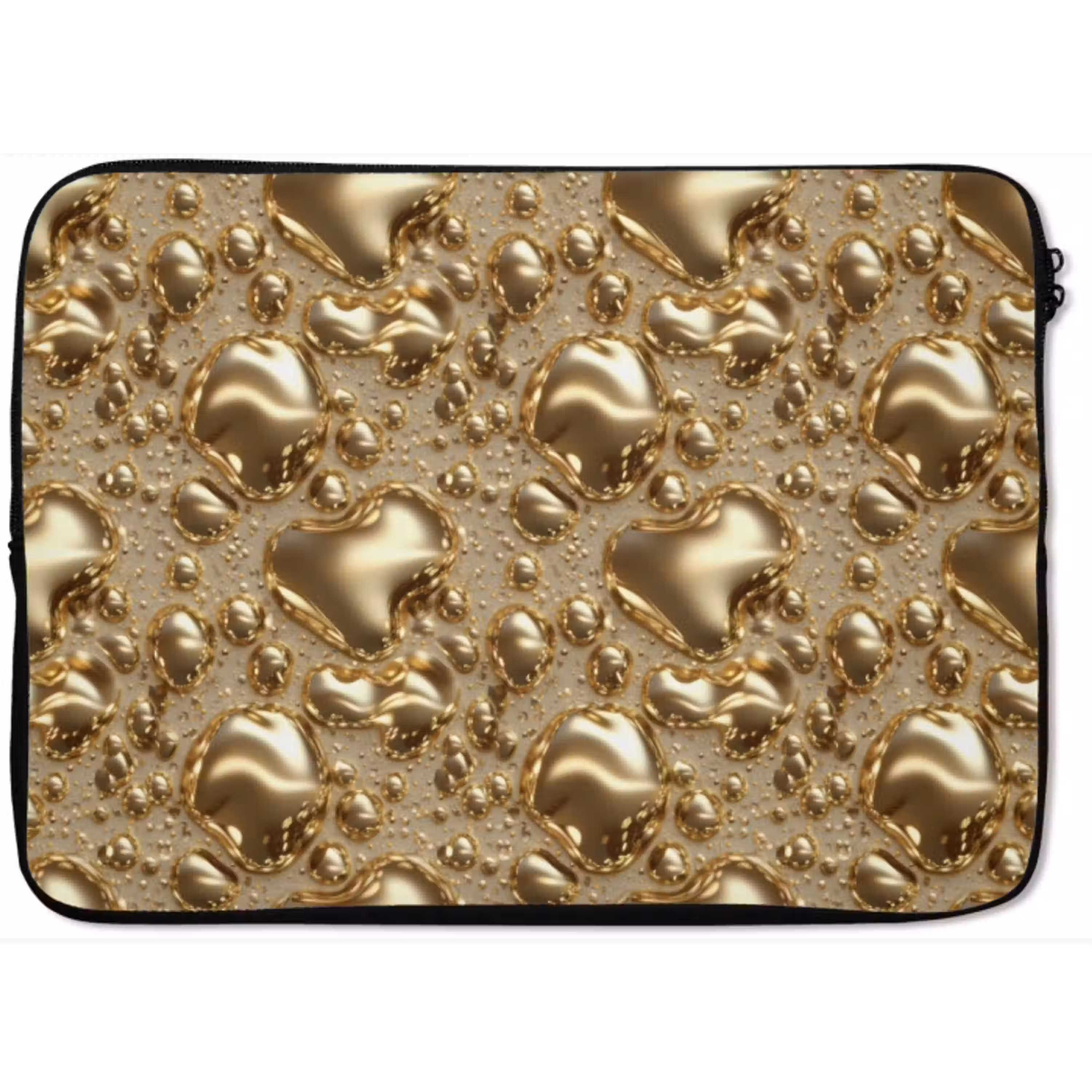Druppels - Organisch - Goud laptophoes neopreen klein 279 -zkaufland3dotto
