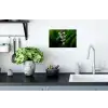 Bloemen - Wit - Bladeren - Lelietjes Muursticker klein -keuken