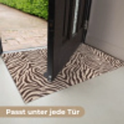 Zebra - Strepen - Bruin Deurmat klein -USP_DE