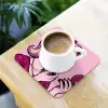 Vintage - Vrouw - Roze onderzetter kurk middel -sfeer5