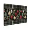 Kerstballen - Rood - Hulsttakken - Patroon canvas 2cm klein -z3d