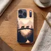Beren - Bomen - Landschap - Zonsondergang Telefoonhoesje iPhone 17 Pro klein -sfeer1
