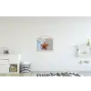 Zeester - Strand - Zee textielposter latten blank klein -kinderkamer