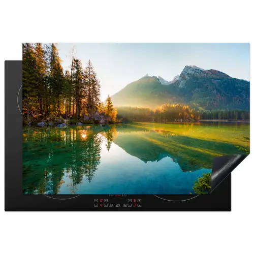 Meer - Bos - Bergen - Natuur - Zon - Landschap Inductie beschermer vinyl 3mm klein -3d