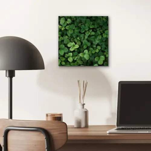 Groen - Bladeren - Kartel - Zonlicht aluminium wit klein -sfeer5
