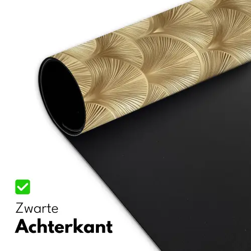 Patroon - Waaier -  Goud Muismat XXL klein 681 -sfeer2