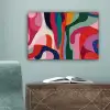 Vormen - Bochten - Kleurrijk - Abstract canvas 2cm klein -sfeer4