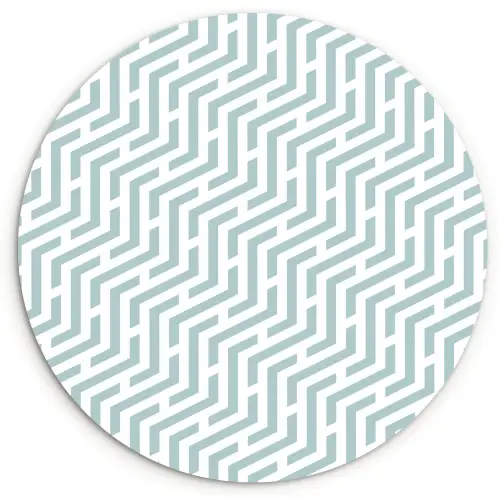 Design - Geometrie - Patroon - Groen Wandcirkel plexiglas klein 852 -3d
