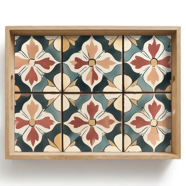 Bandeja - Decoración - Azulejos - Español - Vintage