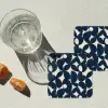 Modern - Geometrisch - Blauw onderzetter kurk middel 366 -sfeer4