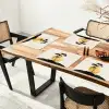 Zwarte boom - Gouden cirkel - Heuvel Placemat vinyl groot -zzsfeer4_Kitchenyeah-website