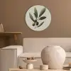 Olijftak - Donkergroen - Olijven Akoestische PET Vilt - Rond klein -sfeer1