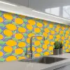 Sinaasappels - Bladeren - Kleurrijk keuken achterwand 2 middel 871 -3d_schuin