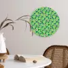 Peren - Groen - Roze Wandcirkel kunststof plaat 5mm dik klein 188 -sfeer4