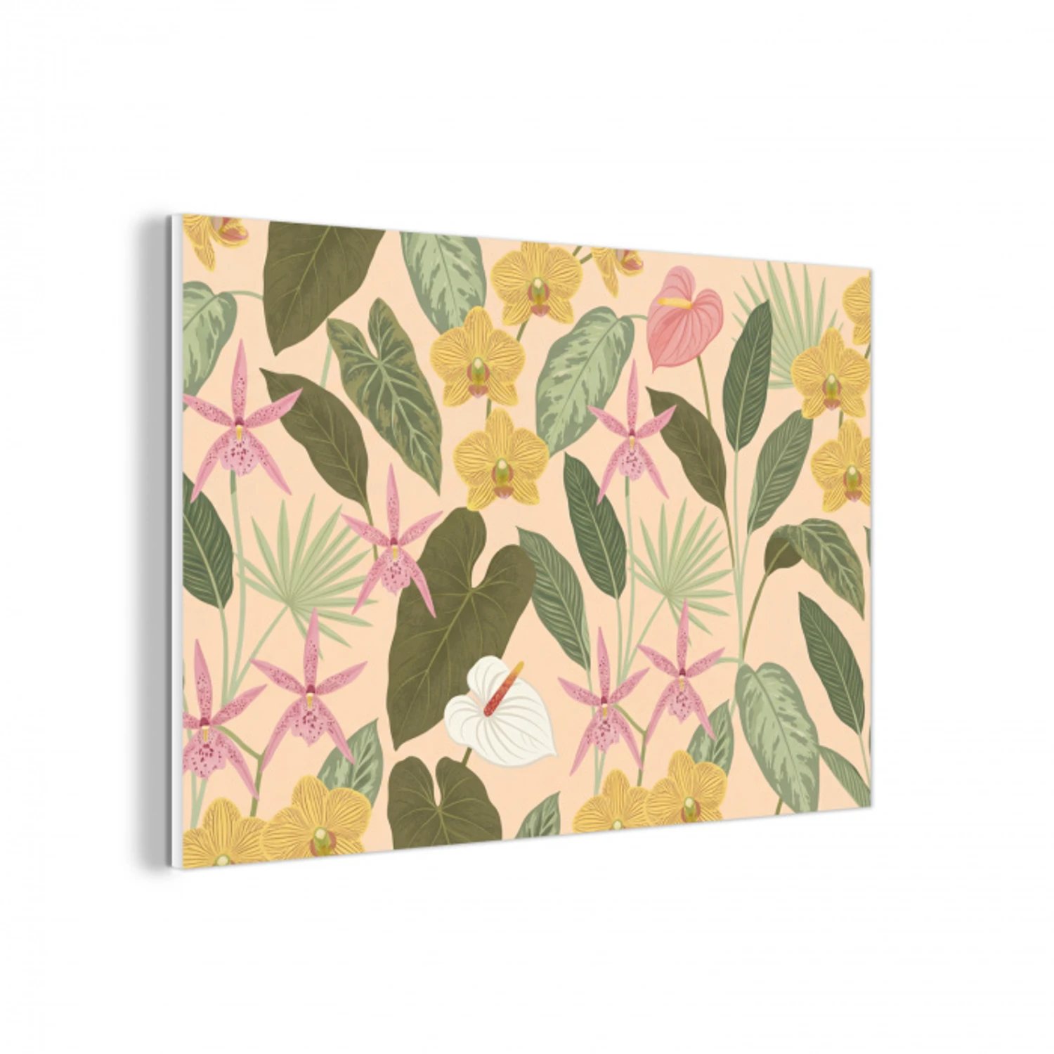 Patroon - Bloemen - Kleurrijk forex 5mm xxl -3d