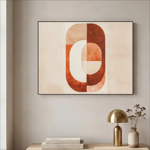 Illustratie - Abstract - Vormen - Rood Textielframe zwart klein -sfeer2