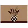 Minimalistisch - Vaas - Bloemen - Bruin poster papier klein -3d