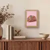 Taco - Kleurrijk - Edelstenen - Goud Light Box met kabel (Tafellamp) klein -sfeer2