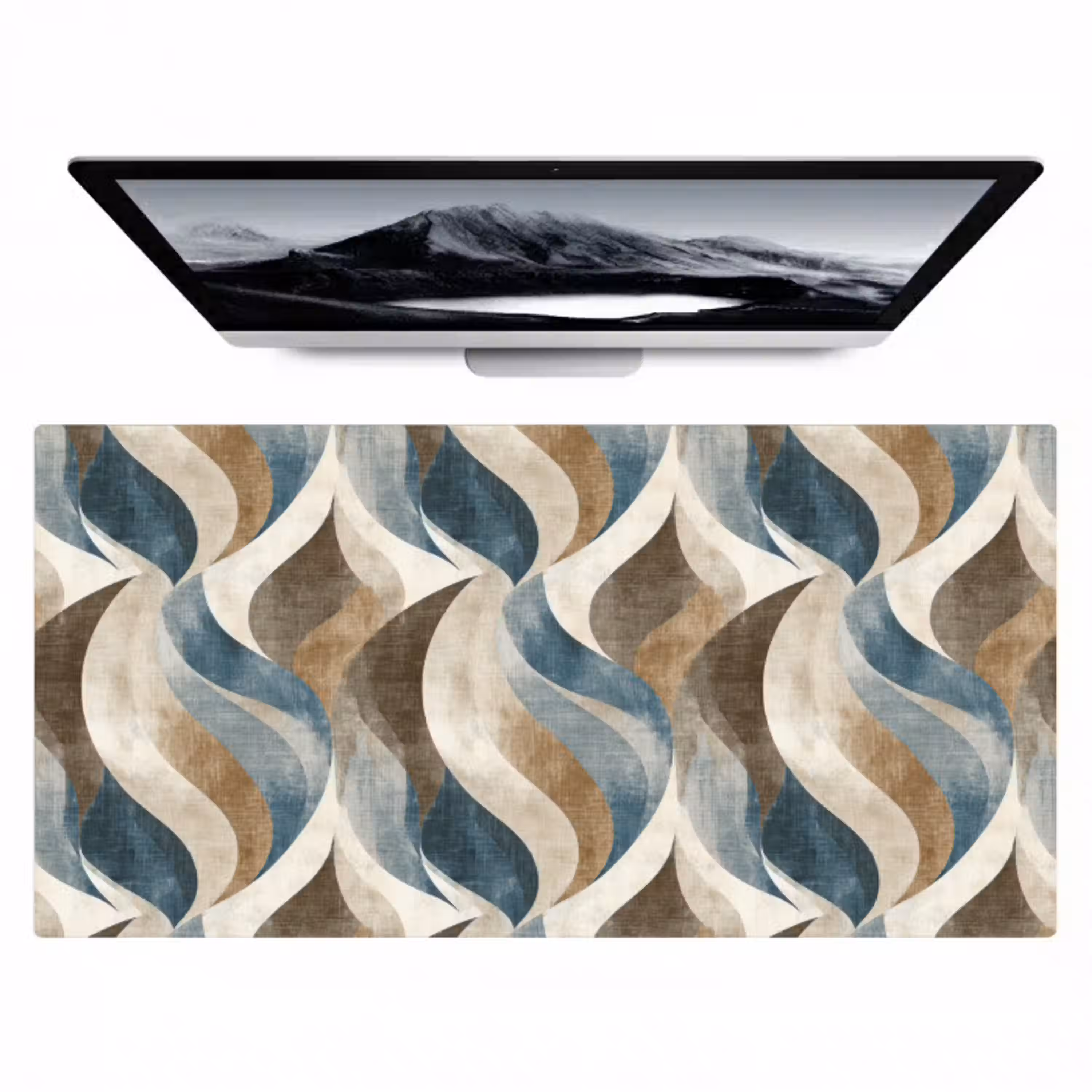 Abstract - Golven - Kleurrijk Muismat XXL klein 681 -zzz3d