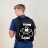 Qoute met controller in zwart wit Rugzak - Zwart middel -sfeer8