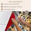 Tijger - Verfspatten - Goud keuken achterwand spatscherm klein -spatscherm_NL