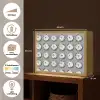 Borden - Bloemen - Blauw - Wit Light Box met batterij (Wandlamp) middel 907 -USP_websiteoverzichtNL