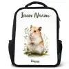 Dier - Natuur - Hamster Rugzak - Zwart middel -3d