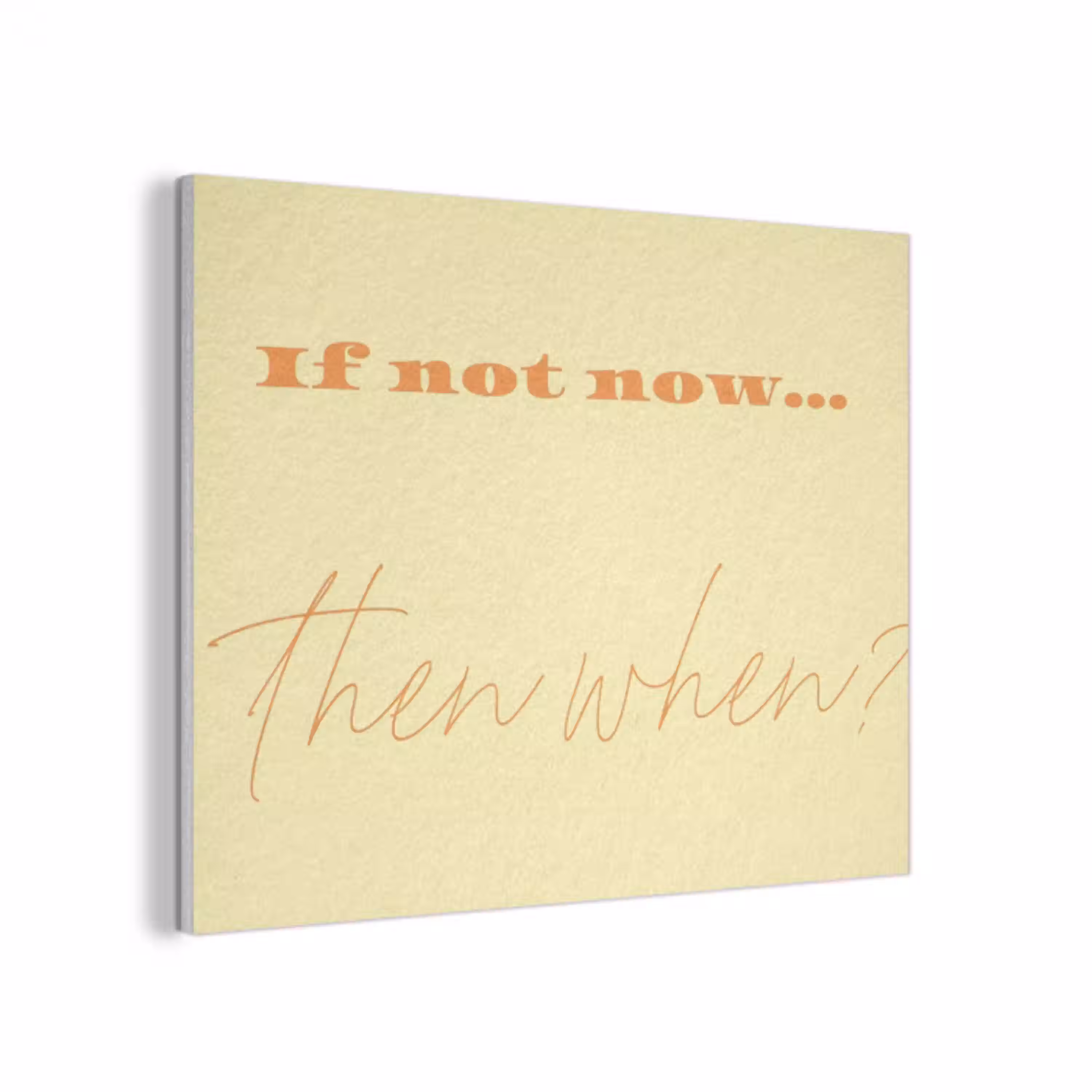 Geel - Oranje - if not now then when PET vilt klein -3d