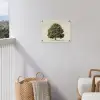Eikenboom - Groen - Lichte achtergrond tuinposter los doek klein -sfeer8