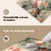 Roze kuifkaketoe - Tak met vruchten - Bladeren Inductie beschemer met haakjes middel -ky-schoon-nl