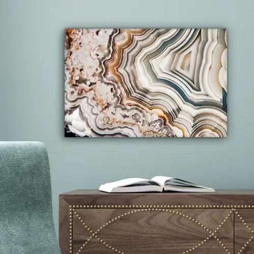 Edelsteen - Marmer - Natuur - Abstract canvas 2cm klein -sfeer4