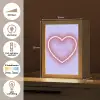 I liked it so it's mine - Neon hart - Paars Light Box met kabel (Tafellamp) klein -USP_NL