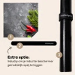 Contrast in Smaak en Textuur Inductie beschermer vinyl 3mm middel -zzzzzzz-induclip_NL