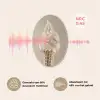IJs - Softijs - Romig - Hoorntje - Beige Akoestische PET Vilt - Rond klein -USP_NL
