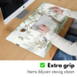 Reiger - Landschap - Groen Muismat XXL klein -sfeer3