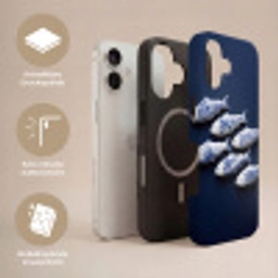 Vissen - Delfts - Blauw - Keramiek Toughcase MagSafe Apple iPhone 17 klein -USP_Lagen_DE