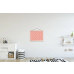 Sterretjes - Patroon - Oranje textielposter latten blank klein 122 -kinderkamer