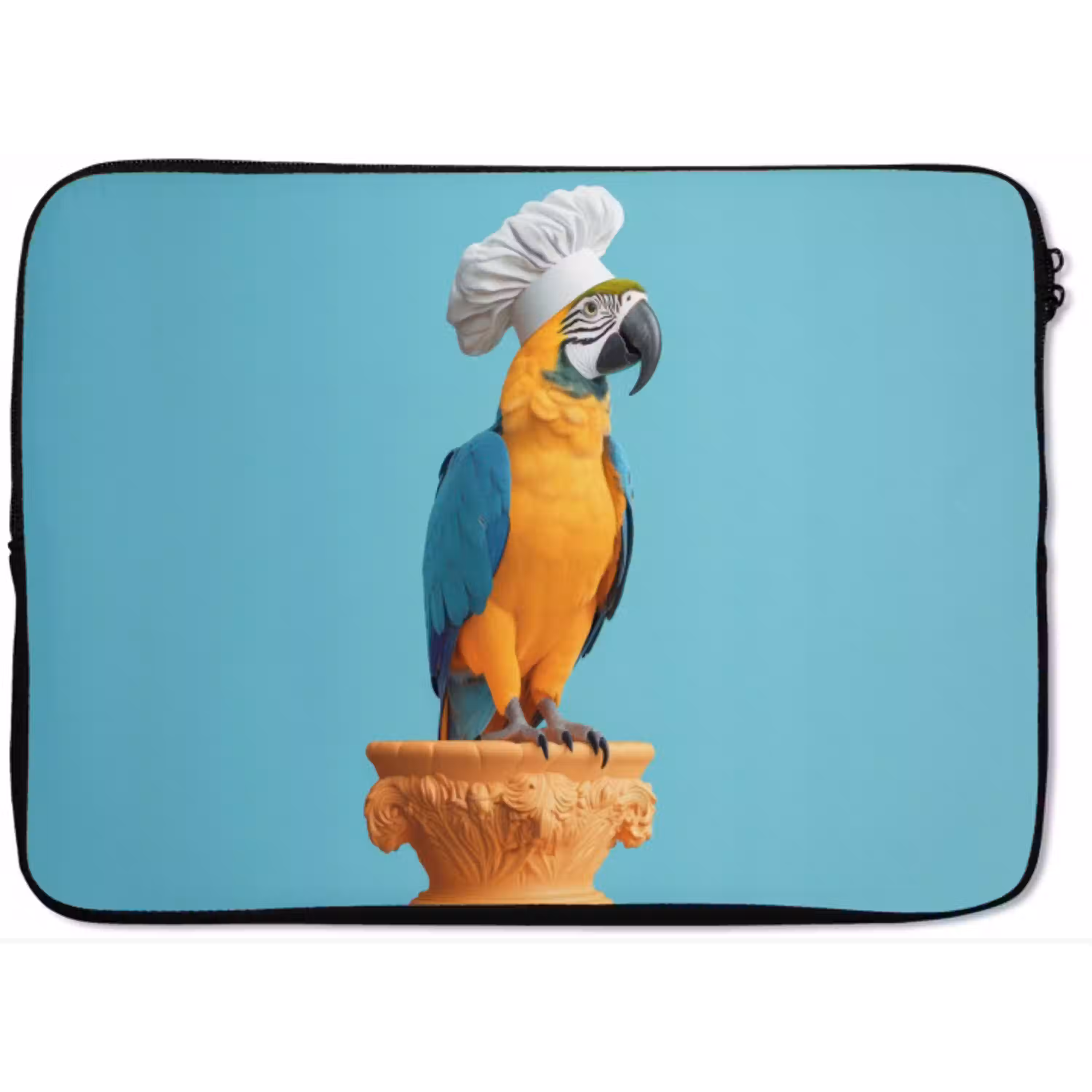 Papegaai - Koksmuts - Grappig - Vogel laptophoes neopreen klein -zkaufland3dotto