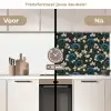 Botanisch - Bloemen - Blauw keuken achterwand 2 middel 871 -voor-na2_NL