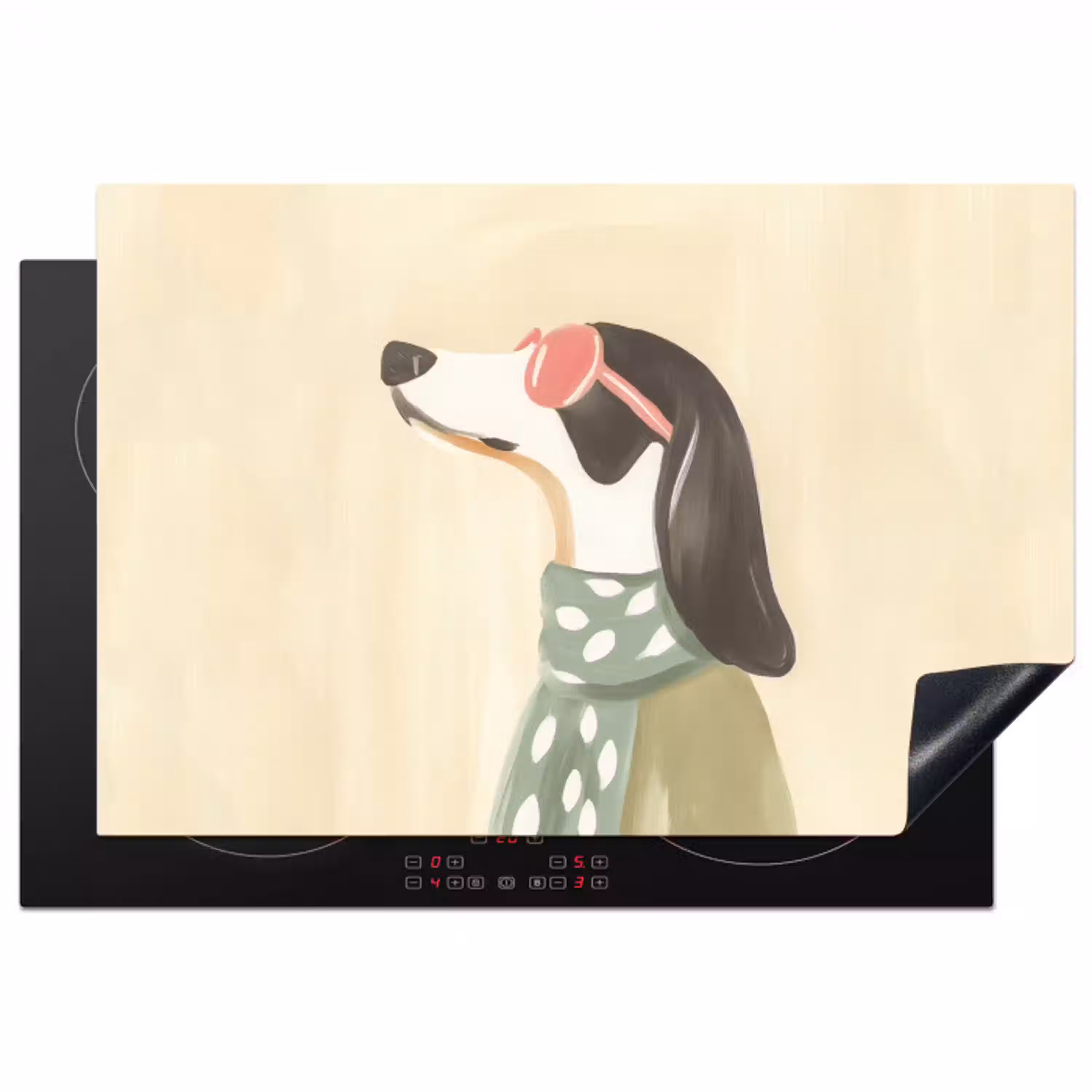 Hond - Zonnebril - Sjaal Inductie beschermer vinyl 3mm klein -3d