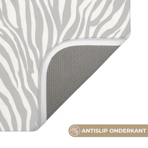 Zebra - Motief - Grijs WCmat klein 1009 -USP_AntislipNL