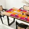 Kimono - Roze - Panda - Bloemenkroon Placemat vinyl groot -zzsfeer4_Kitchenyeah-website